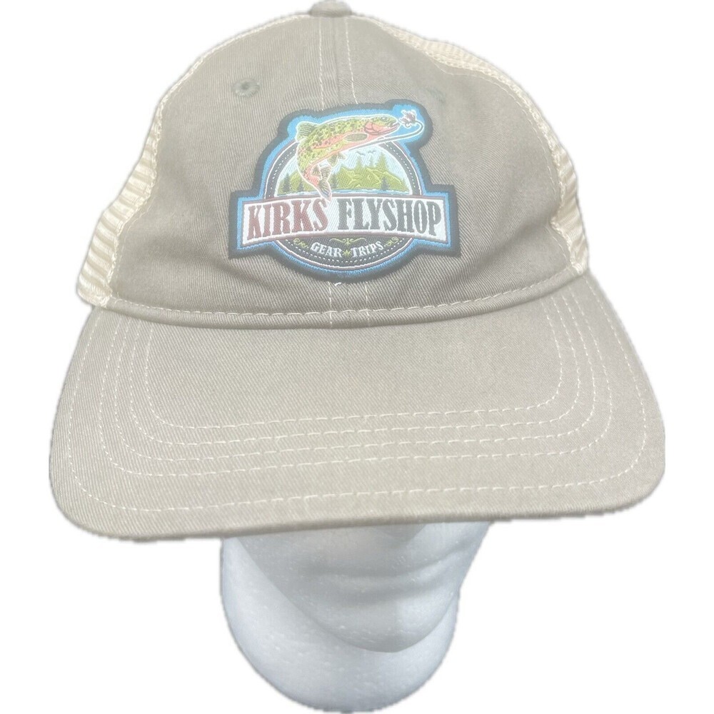 Kirks FlyShop Gear Trips‎ Brown Baseball Hat Cap Adjustable